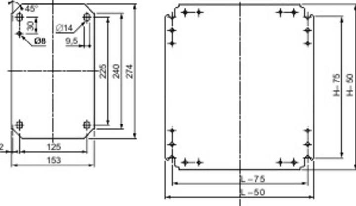 Image du produit Schneider Electric Châssis plein metalique 600X600 (Support de montage)