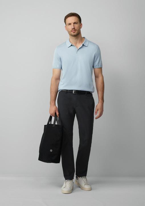 Produktbild s.Oliver Strickpullover Feinstrick-Poloshirt aus Baumwoll-Modalmix (L)