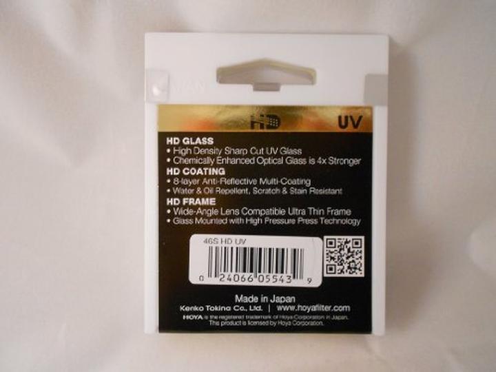 Actual product image Hoya HD UV(0) Filter (46 mm, UV filter)