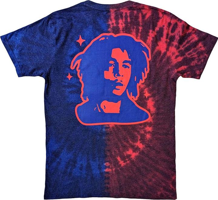 Immagine prodotto Bob Marley Trippy Maglietta Testo Tie Dye Adulto Unisex (L)