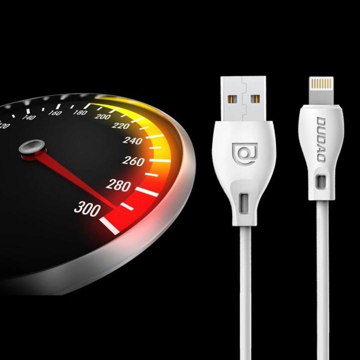 Actual product image Dudao USB to USB-C cable L4T 2.4A 1m (white) (1 m)