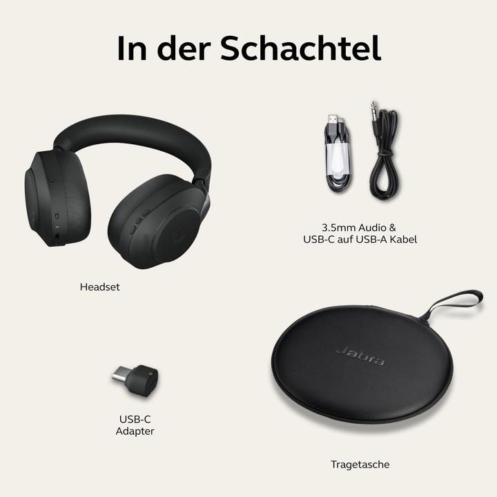 Actual product image Jabra Evolve2 85 MS (Cable, Wireless, USB-C)