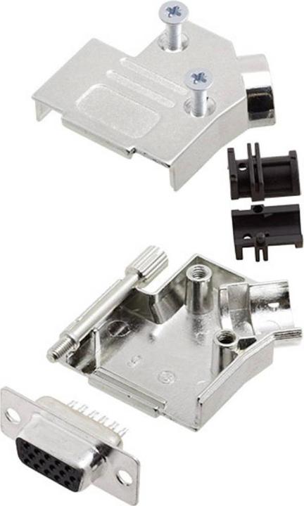 Actual product image Amphenol L17D45ZK15+L77HDA26S D-SUB female connector set 45 ° Number of poles (num): 26 L
