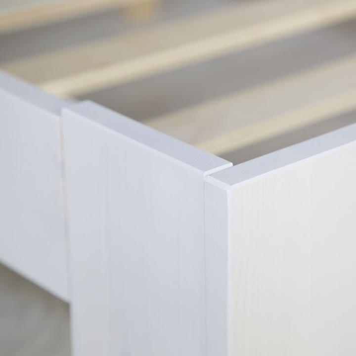 Produktbild Homestyle4u Holzbett mit Matratze & Lattenrost (140 x 200 cm)