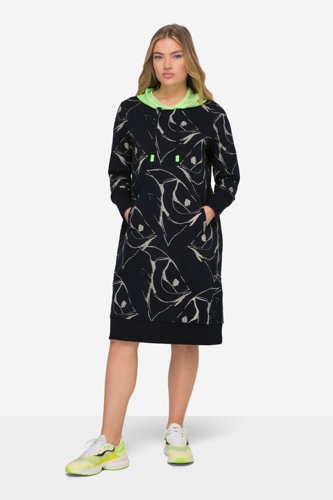 Image du produit Laurasøn Robe à capuche en molleton, entièrement imprimée, manches longues (L)