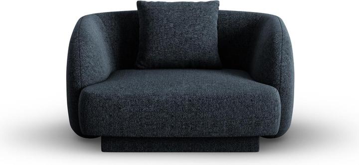 Cosmopolitan Design Fauteuil, "Tulum", 1 Place, Bleu Roi, 103x90x70 Fabriqué en Europe
