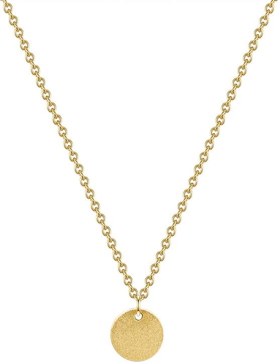 Actual product image Glanzstücke München Ladies Circle Sterling Silver Yellow Gold 40.0 cm Base Chain + 5.5 cm Extension - 31406 (Sterling Silver, 40 - 45 cm)