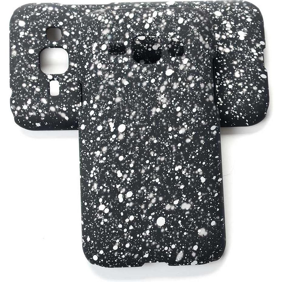 Thumbnail - König Design Handy Hülle Schutz Case Bumper Etuis für Samsung Galaxy J1 2015 3D Sterne Weiss (Samsung Galaxy J1), Smartp...