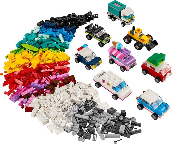 Produktbild LEGO Classic Steine Box Autos, Trucks & Co. mit der Classic Fahrzeugbox - 11036 900 Teile (11036)
