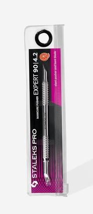 Produktbild PRO Nagelhautschieber Maniküre Pediküre Staleks Expert Pe-90/4.2 Schrägschieber und gebogene Klinge