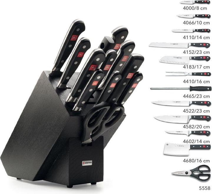 Produktbild Wüsthof Classic Messerblock mit Teilen Esche