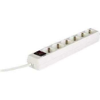 Hama, Steckdosenleiste, Distribution Panel 6-Way 45° with Switch (6 x, 1.40 m)