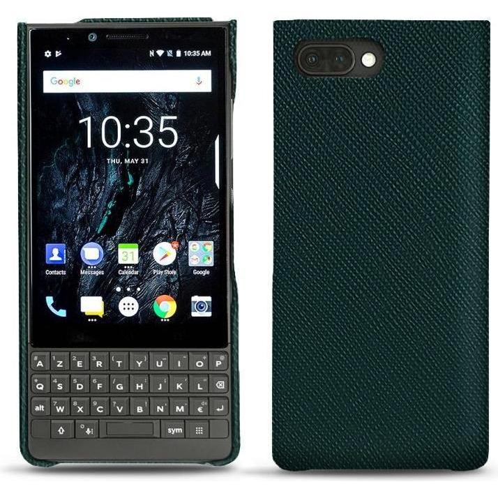 Noreve Lederschutzhülle (Blackberry KEY2), Smartphone Hülle, Schwarz