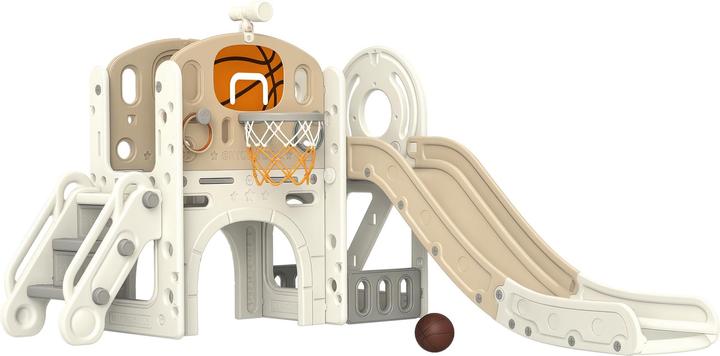 Aiyaplay Kinderrutsche Kunststoff Cremeweiss