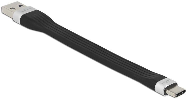 Produktbild Delock USB 3.2 Gen 1 Flachbandkabel A-C 13.5 cm Schwarz/Silber (0.14 m)