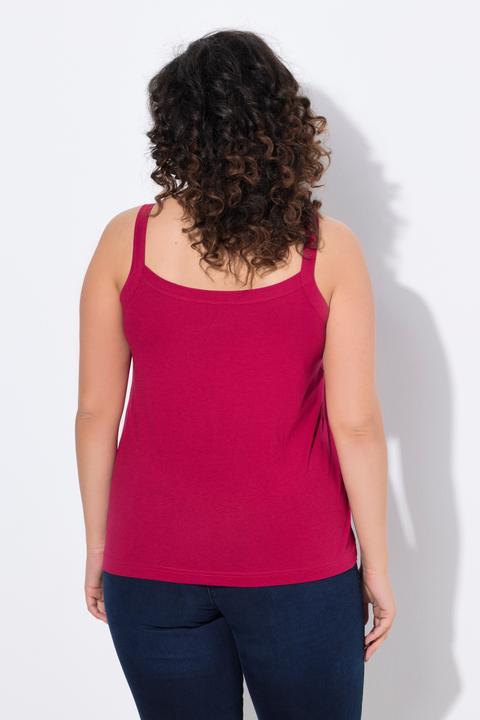 Immagine prodotto Ulla Popken Top smanicato con modal, scollo rotondo e spalline sottili (54)