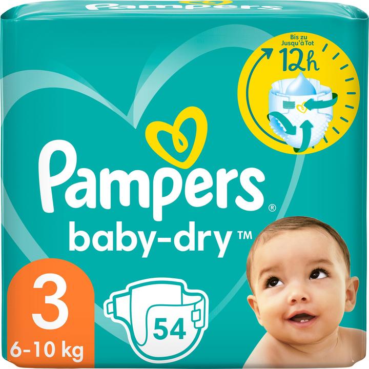 Image du produit Pampers Baby Dry (Taille 3, Pack, 54 pièce(s))