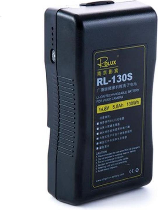 Actual product image Rolux V-Mount Battery RL-130S 130Wh 14.8V 8800mAh (1 pcs., Rechargeable battery)