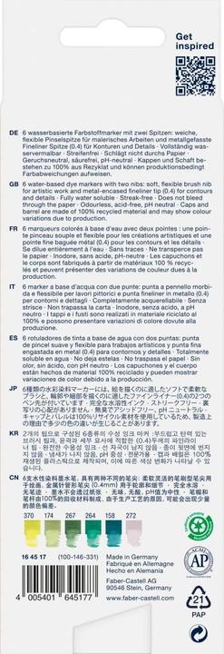 Productafbeelding Faber-Castell Goldfaber Aqua Dual Marker (Jungle, 0.60 mm, 6 x)