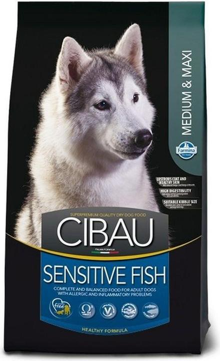 Immagine prodotto Farmina Cibau Sensitive Fish Medium/Maxi 12kg + 2kg (Adulto, 1 pz., 12000 g)