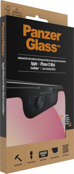 Actual product image PanzerGlass Screen protector CF Cam Slider AB (1 pcs., Apple iPhone 13 mini)