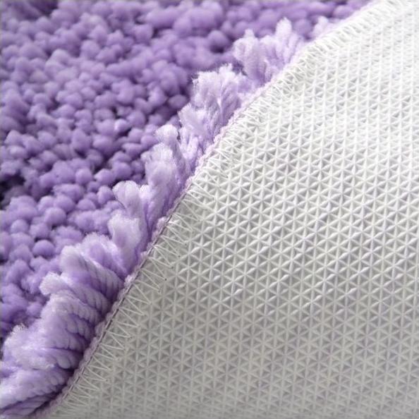 Productafbeelding spirella Highland Badmat 55x65 Lavendel Lavande - Staal (65 x 55 cm)