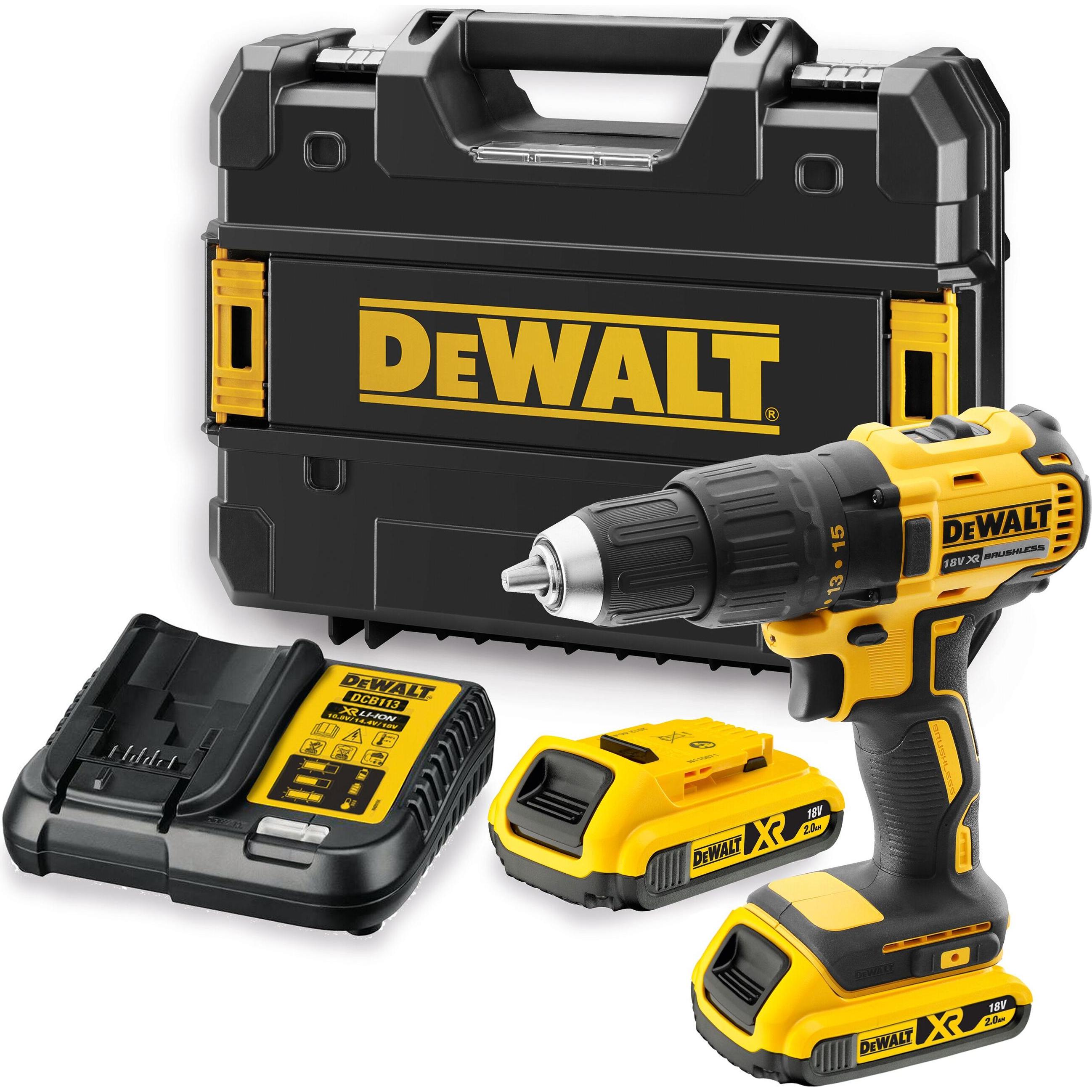 DeWalt, Bohrmaschine + Akkuschrauber, DCD777D2T-QW (Akkubetrieb)