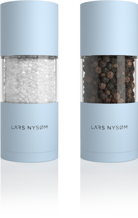 Actual product image Lars Nysøm Salt & pepper mill set Sjael (Salt, Pepper, Sea salt, Nutmeg, Various spices, Chili, Herbs)