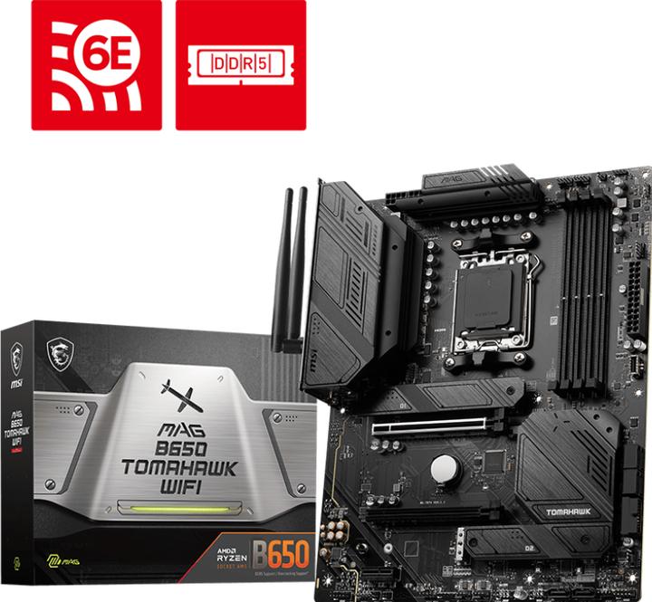 Image du produit MSI MAG B650 TOMAHAWK WIFI (AM5, AMD B650, ATX)