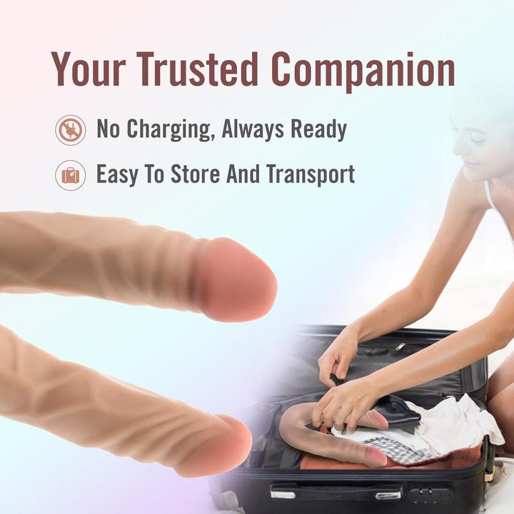 Produktbild Blush dr. skin plus 14” posable double dong beige