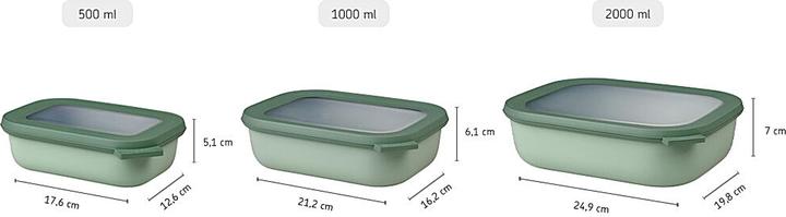 Immagine prodotto Mepal Set di scatole per la conservazione degli alimenti 3 pezzi. (3.50 l)
