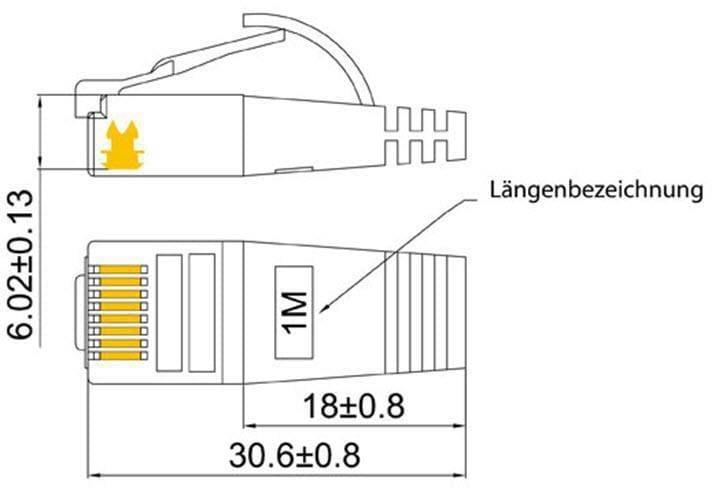 Produktbild Lightwin Netzwerkkabel (STP, CAT6, 0.10 m)