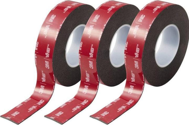 Produktbild 3M VHB™ 5952F/193 Doppelseitiges Klebeband Schwarz (L x B) 3 m x 19 mm 3 St. (19 mm)