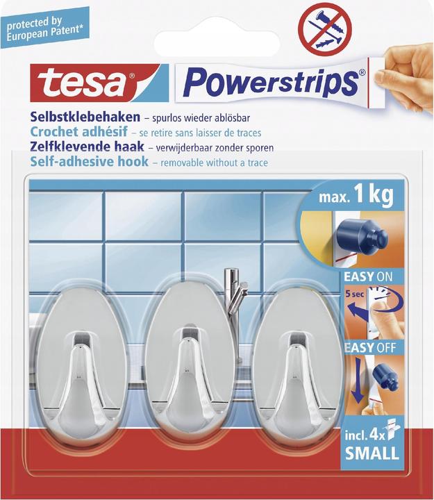 Produktbild tesa Powerstrips Haken SMALL oval