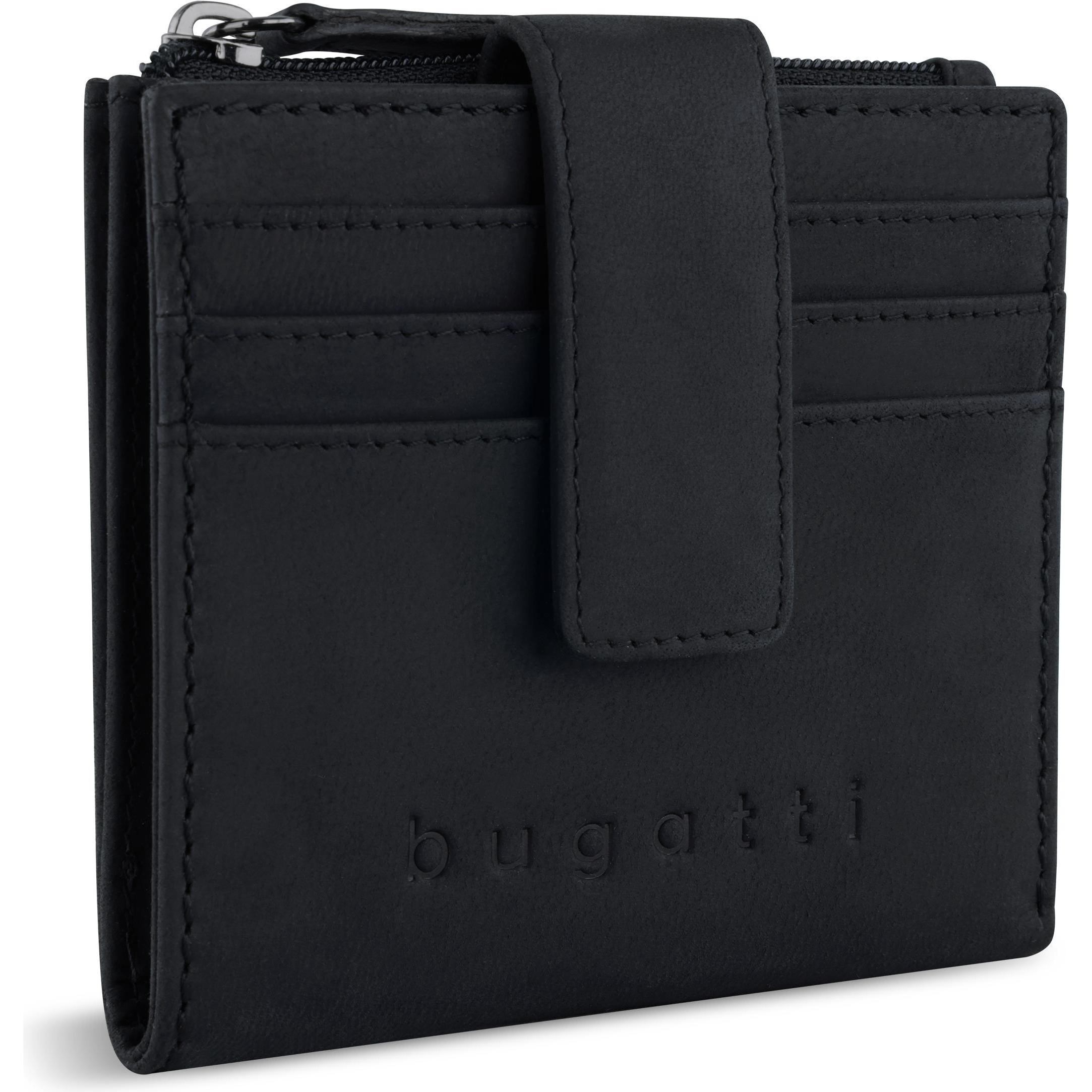 Thumbnail - Bugatti, Herren, Portemonnaie, Luca Geldbörse Leder 10 cm, Schwarz