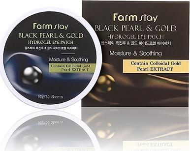 Image du produit Farm Stay Farmstay -ack Pearl & Gold Hydrogel hydrogel eye pads 60pcs. (Gel pour le soin des yeux)