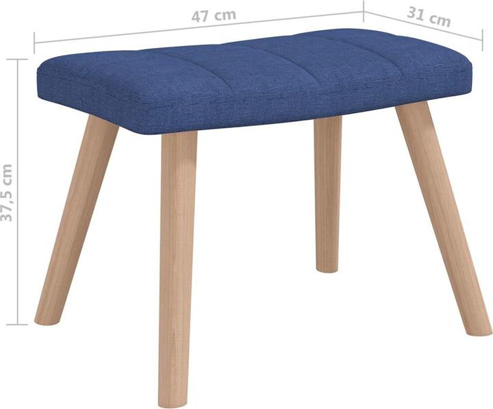 Actual product image vidaXL Schaukelstuhl mit Hocker