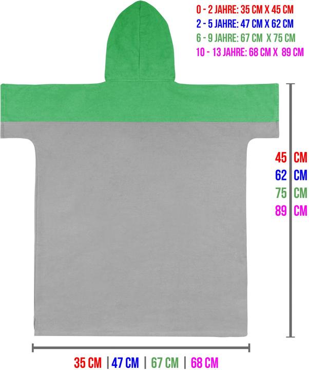 Actual product image Normani Children's Bathing Poncho Puwai