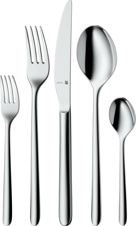 WMF Besteck Besteckset 6 Personen Flame 30tlg Monobloc-Messer Edelstahl poliert (30 Stück, Besteck Set)