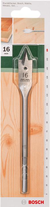 Actual product image Bosch Zubehör Flat milling drill, hexagonal D= 16.0 mm L= 160 mm (1.6 cm)