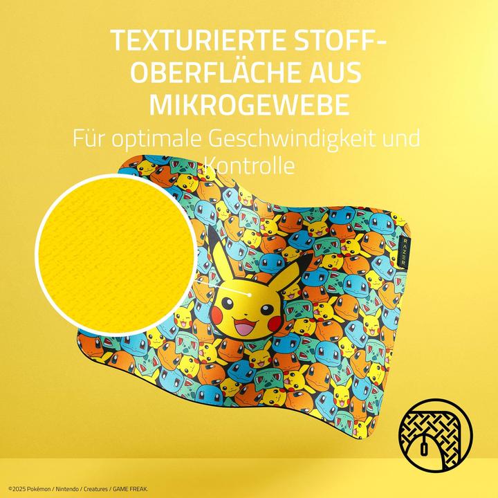 Actual product image Razer Gigantus V2 Pokemon Kanto Medium (M)