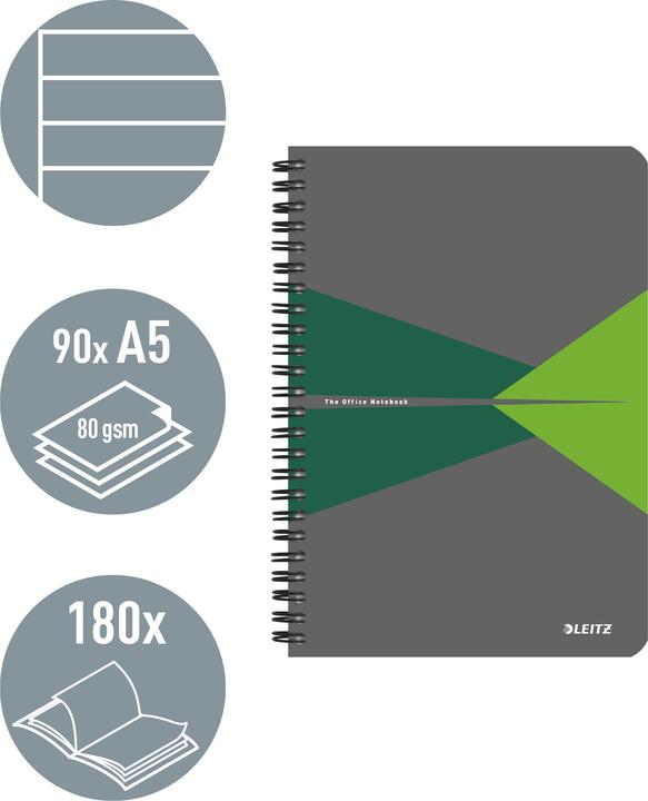 Actual product image Leitz Notebook Office PP (A5, Lined, Soft cover)