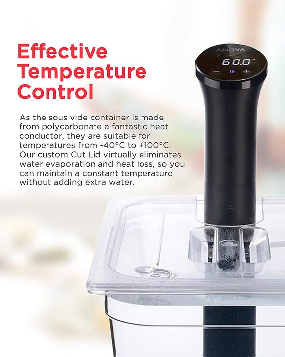 Actual product image Sous Vide Tools Polycarbonate container