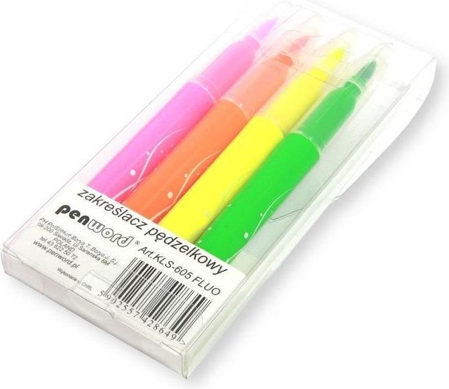Produktbild Polsirhurt Fluo-Pinsel-Textmarker 4 Farben (4x)