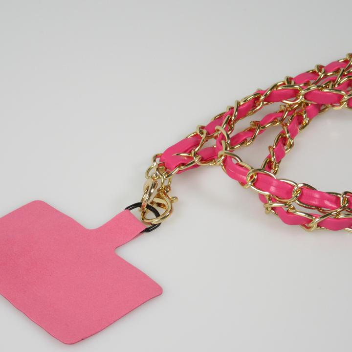 Actual product image PhoneLook Lanière/lacet élégante et sophistiquée universelle pour smartphone en similicuir et métal foncé