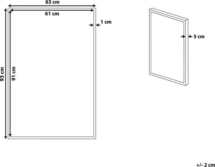 Produktbild Beliani Leinwandbild braun / weiss Frauenmotiv 63 x 93 cm FELTRINA (63 x 93 cm)