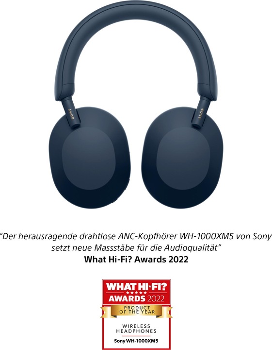 Produktbild Sony WH-1000XM5 (NC, 30 h, Kabellos, Kabelgebunden)