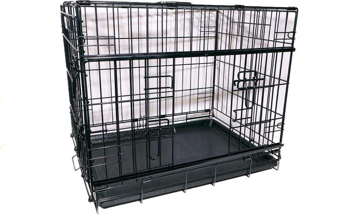 Produktbild Petcare active canis - Premium Slidingdoor Cage - Black - 61 x 46 x 51 (Hund, Faltbar)