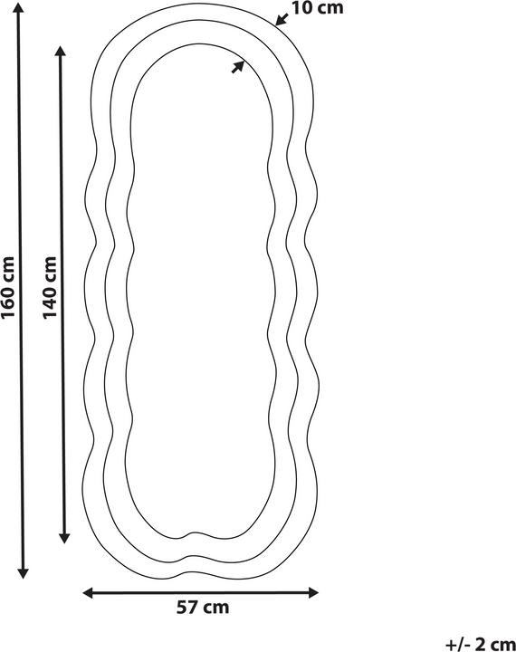 Actual product image Beliani Lacs (57 x 160 cm)