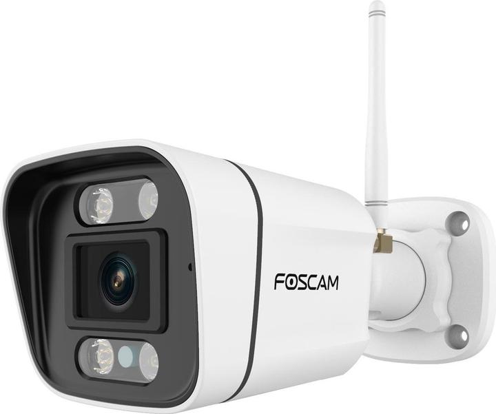 Foscam V5P Telecamera di sorveglianza WLAN bianca da 5MP (3072x1728), WLAN a doppia banda, riflettore (3072 x 1728 pixel)